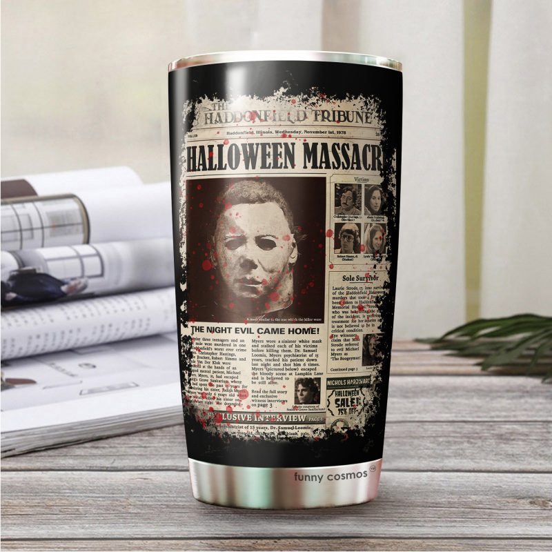 220414800 Halloween Tumbler, Michael Myers Tumbler, Halloween, Gift Idea, Killer Characters, Movie Icons, Slasher Flick Printway 20oz Tumbler 4