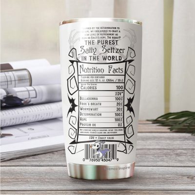 Christmastown Tumbler – Christmas Halloween Tumbler – Nutrition Facts Tumblers – Halloween Character Tumbler – Gifts For Men , Women – Tumbler 20 Oz